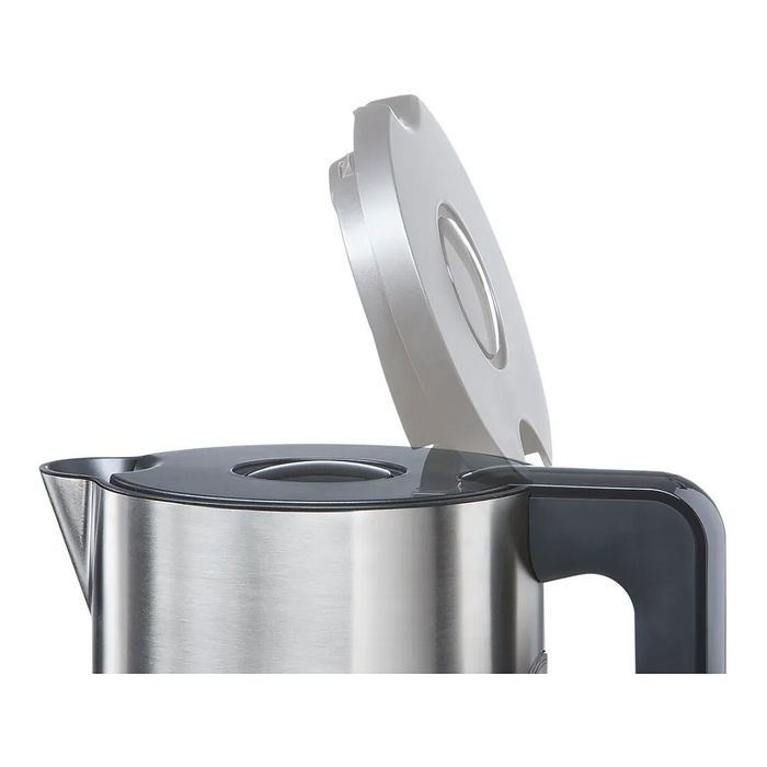 Bosch TWK8611P - Hervidor de Agua Estilo Styline 1.5 L, 2400 W, Blanco/Acero Inoxidable/Antracita, Filtro, Función Mantener Caliente, Base Giratoria 360°