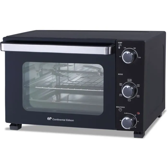 Continental Edison CEMF35B4 Mini Horno Eléctrico 35L Negro 1500W