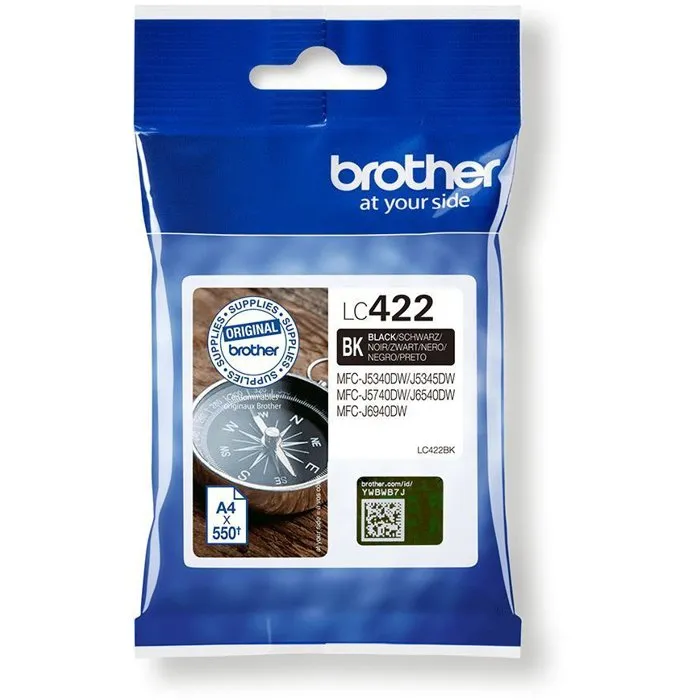 Brother Cartucho de Tinta LC422BK Negro