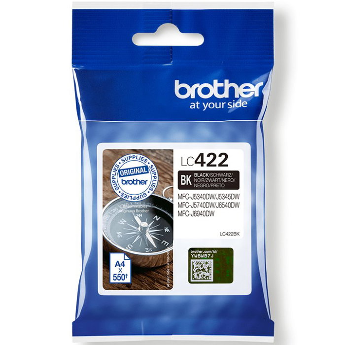 Brother Cartucho de Tinta LC422BK Negro