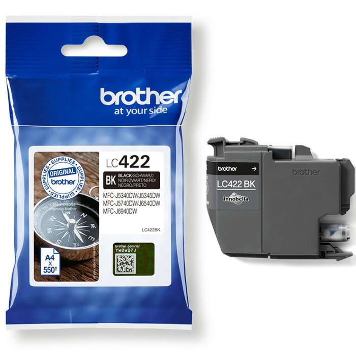 Brother Cartucho de Tinta LC422BK Negro