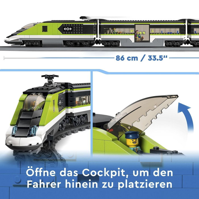 LEGO City Tren de Pasajeros de Alta Velocidad 60337 Teledirigido