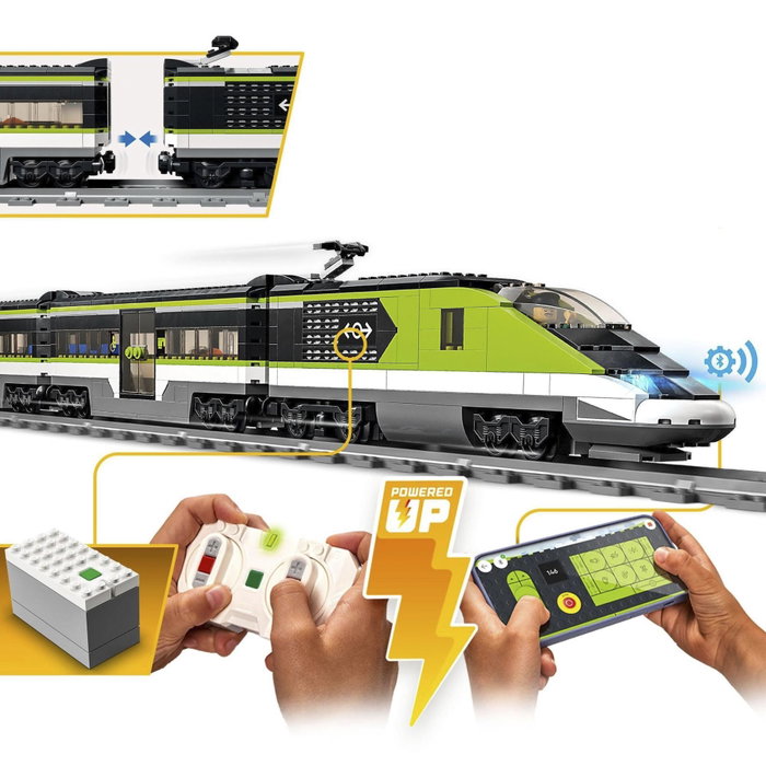 LEGO City Tren de Pasajeros de Alta Velocidad 60337 Teledirigido