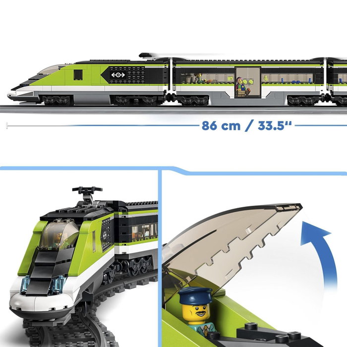 LEGO City Tren de Pasajeros de Alta Velocidad 60337 Teledirigido
