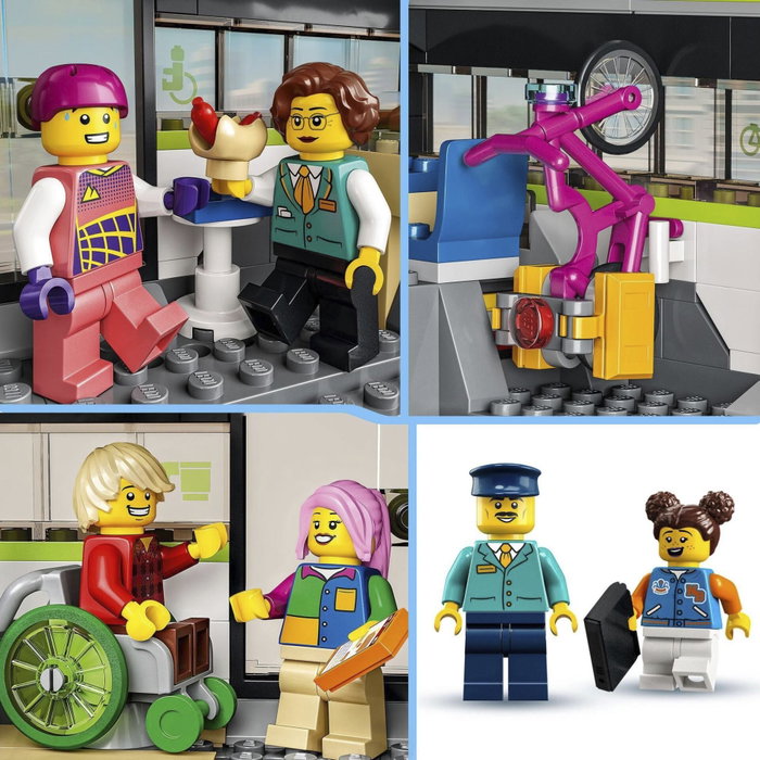 LEGO City Tren de Pasajeros de Alta Velocidad 60337 Teledirigido