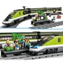 LEGO 60337 City Tren de Pasajeros Express, Juguete de Locomotora de Control Remoto con Vías y Vagón de Comida, A partir de 7 Años