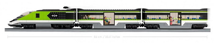 LEGO City 60337 Express Passenger Train Tren de Pasajeros de Alta Velocidad