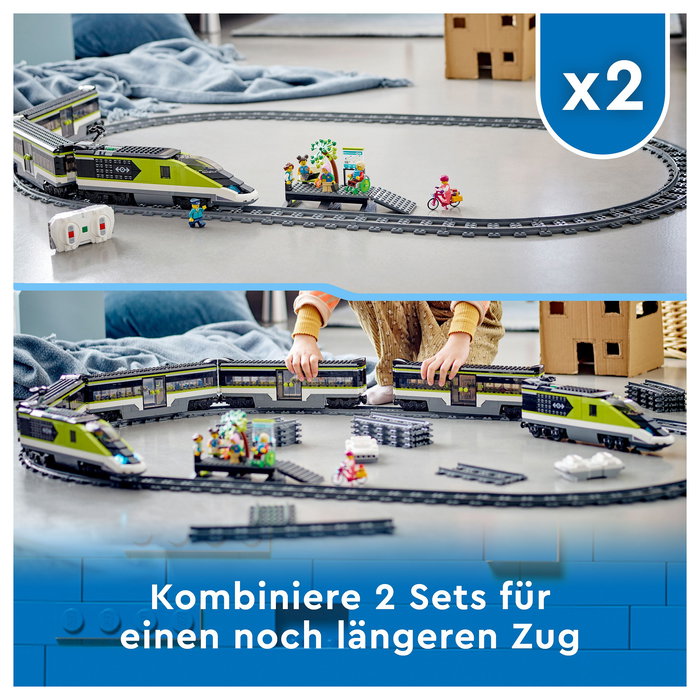 LEGO City Tren de Pasajeros de Alta Velocidad, Juego de Construcción, 764 Piezas, 7+ Años