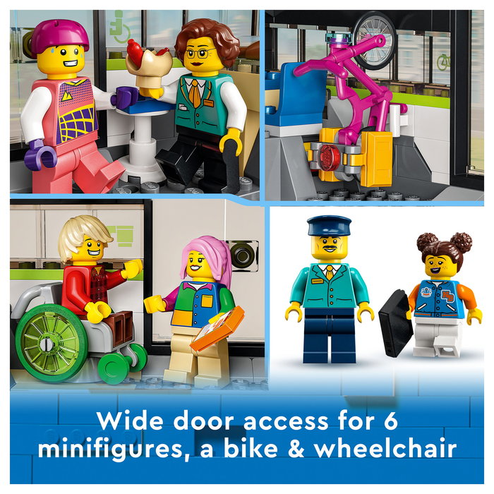 LEGO City Tren de Pasajeros de Alta Velocidad, Juego de Construcción, 764 Piezas, 7+ Años