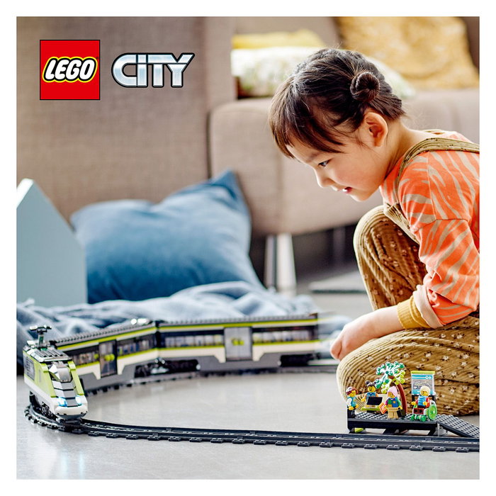 LEGO City Tren de Pasajeros de Alta Velocidad, Juego de Construcción, 764 Piezas, 7+ Años