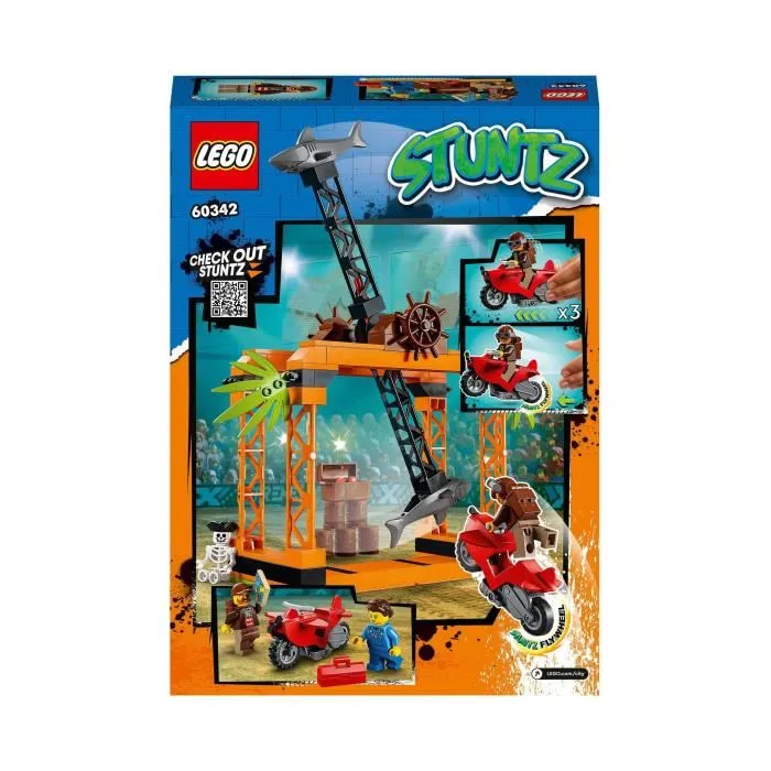 LEGO City Stuntz Stunt Challenge: Shark Attack, 60342 City Stuntz Stunt Challenge, juguete de aventura de acrobacias en motocicleta para niños de 5 años, idea de regalo LEGO City Stuntz Stunt Challenge: Shark Attack, 60342 City Stuntz Stunt Challenge, juguete de aventura de acrobacias en motocicleta para niños de 5 años, idea de regalo