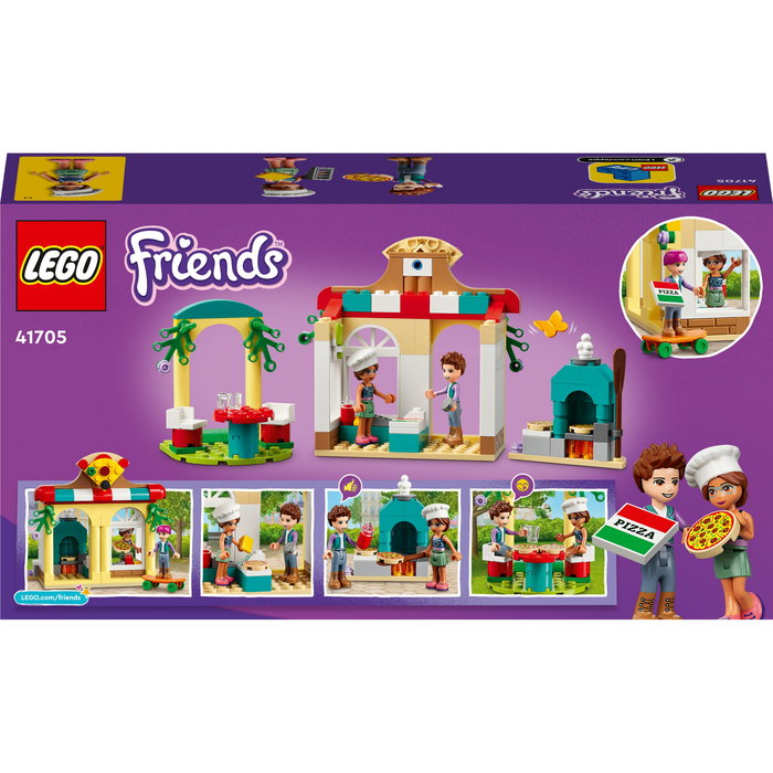 LEGO 41705 Friends Heartlake City Pizzeria - Juego de construcción para niños y niñas de 5 a 99 años, 144 piezas