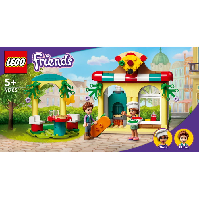 LEGO 41705 Friends Heartlake City Pizzeria - Juego de construcción para niños y niñas de 5 a 99 años, 144 piezas