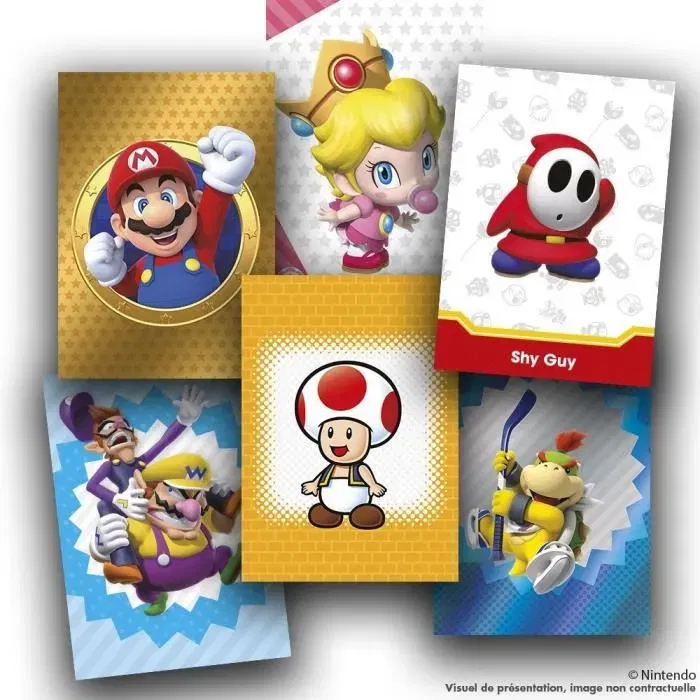 Panini Super Mario Trading Cards Fat Pack | 24 Cromos + 2 Cartas Bonus | Colección Oficial Personajes Universo Super Mario