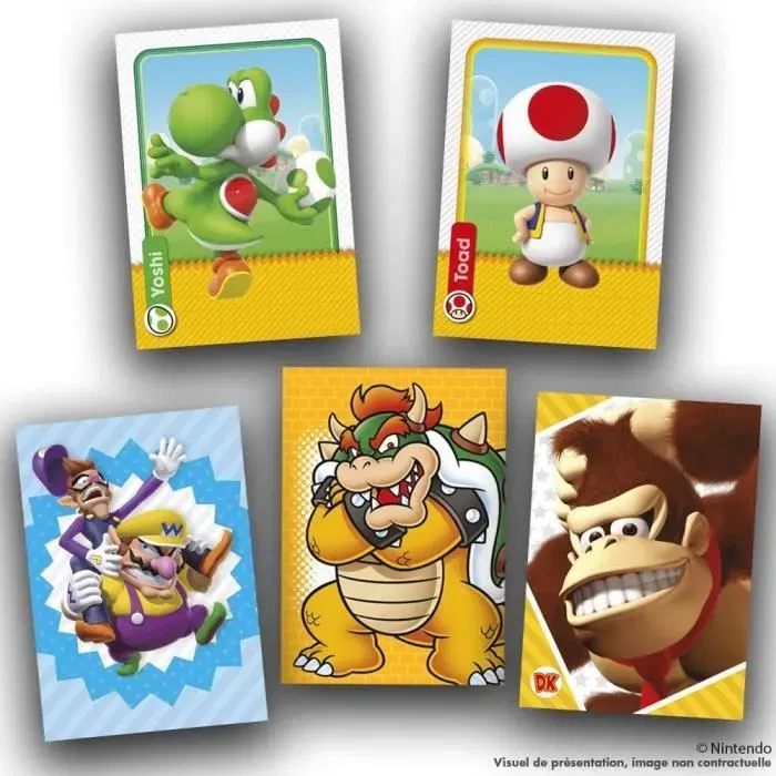 Panini Super Mario Trading Cards Fat Pack | 24 Cromos + 2 Cartas Bonus | Colección Oficial Personajes Universo Super Mario