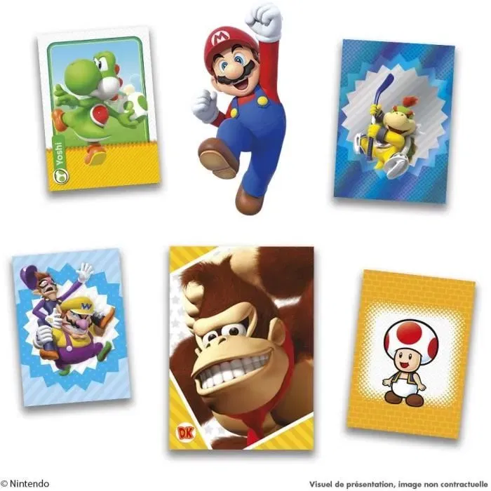 Panini Super Mario Trading Cards Fat Pack | 24 Cromos + 2 Cartas Bonus | Colección Oficial Personajes Universo Super Mario