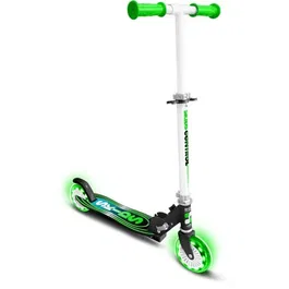 Stamp Patinete Plegable SKIDS CONTROL Ruedas Luminosas Sistema Plegado Seguro Rodamiento ABEC 5 Freno Pie Altura Regulable