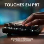 Logitech G G413 TKL SE Teclado Mecánico para Juegos, Retroiluminado, Aluminio Negro, Teclas PBT
