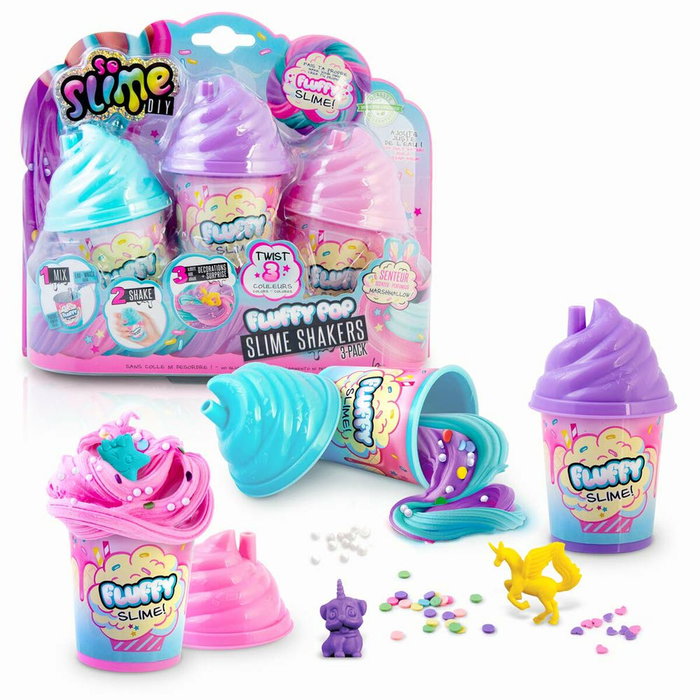 CANAL TOYS Set 3 botes esponjoso Slime Diy