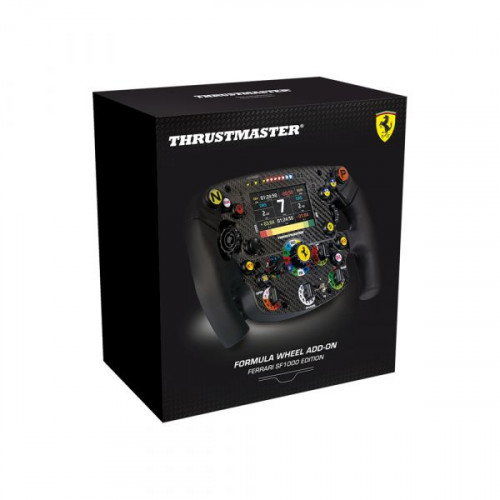 Thrustmaster SF1000 Edition Volante de Carreras para PC, PlayStation 4, PlayStation 5, Xbox One, Xbox Series S, Xbox Series X en Negro con Pantalla LCD