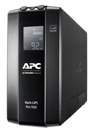 APC BR900MI Sistema de Alimentación Ininterrumpida (UPS) Línea Interactiva 0,9 kVA 540 W con 6 Salidas AC Negro