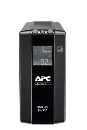 APC BR900MI Sistema de Alimentación Ininterrumpida (UPS) Línea Interactiva 0,9 kVA 540 W con 6 Salidas AC Negro
