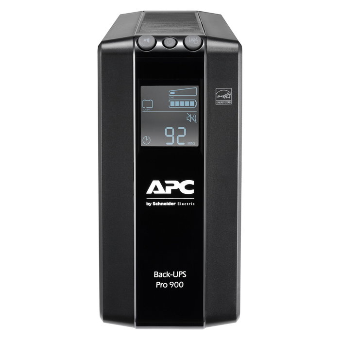 APC Back-UPS Pro BR900MI SAI 900VA / 540W Regulador Voltaje AVR USB Torre Negro