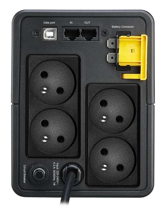 APC Back-UPS BX950MI-FR Sistema de alimentación ininterrumpida (UPS) 950VA/520W línea interactiva 4 salidas, Negro