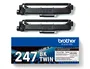 Brother Pack de 2 Cartuchos de Tóner Negro TN247BKTWIN Larga Duración