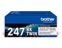 Brother Pack de 2 Cartuchos de Tóner Negro TN247BKTWIN Larga Duración