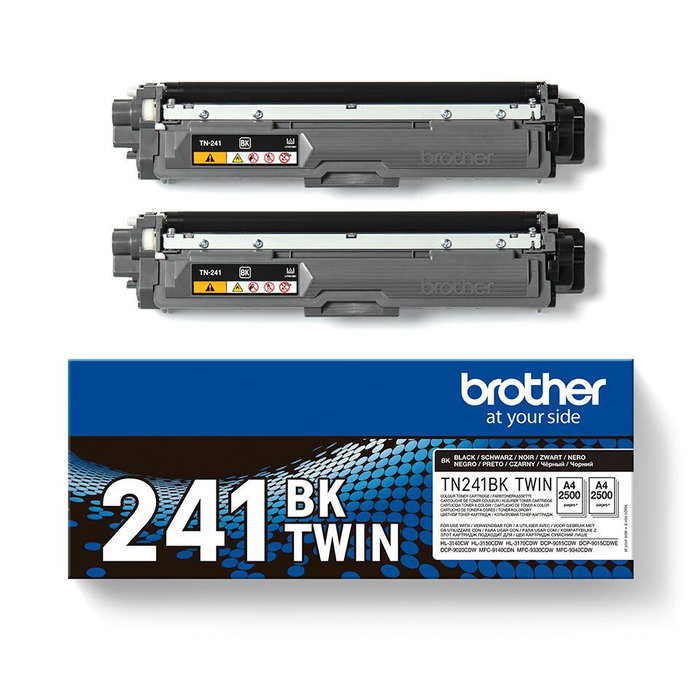 Brother TN241BKTWIN Pack de 2 Cartuchos de Tóner Negro Brother TN241BKTWIN Pack de 2 Cartuchos de Tóner Negro