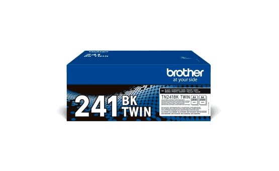 Brother TN241BKTWIN Pack de 2 Cartuchos de Tóner Negro Original
