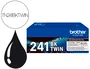 Brother TN241BKTWIN Pack de 2 Cartuchos de Tóner Negro Original