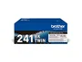 Brother TN241BKTWIN Pack de 2 Cartuchos de Tóner Negro