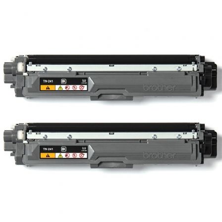 Brother TN241BKTWIN Pack de 2 Cartuchos de Tóner Negro Original