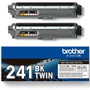 Brother TN241BKTWIN Pack de 2 Cartuchos de Tóner Negro Original
