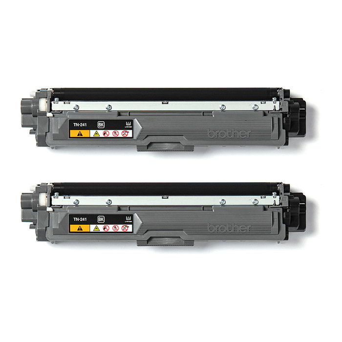 Brother TN241BKTWIN Pack de 2 Cartuchos de Tóner Negro Original