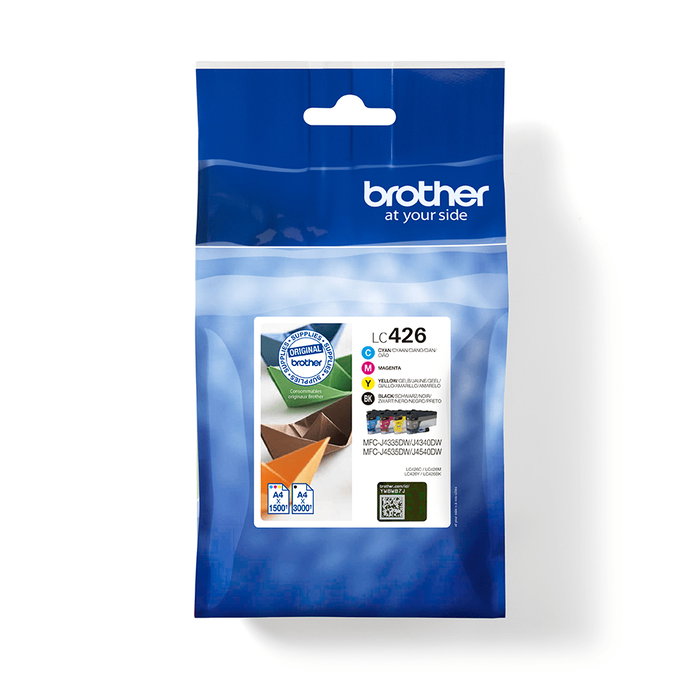 BROTHER pack de 4 cartuchos de tinta negro cian magenta y amarillo lc426val/LC426VAL BROTHER pack de 4 cartuchos de tinta negro cian magenta y amarillo lc426val/LC426VAL