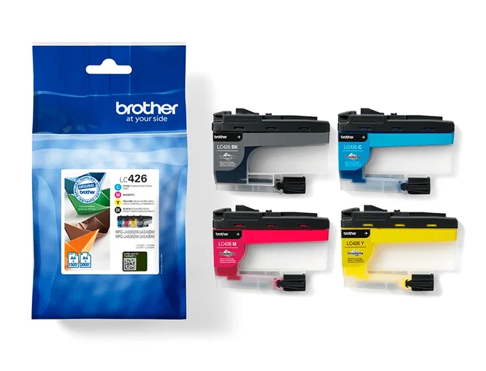 Brother LC426VAL Multipack de 4 Cartuchos de Tinta (BK/C/M/Y) Original Brother LC426VAL Multipack de 4 Cartuchos de Tinta (BK/C/M/Y) Original