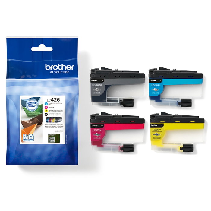 Brother LC426VAL Multipack de 4 Cartuchos de Tinta (BK/C/M/Y) Original Brother LC426VAL Multipack de 4 Cartuchos de Tinta (BK/C/M/Y) Original