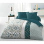 Home Linge Passion Funda nórdica ETHNO Duck Blue 220x240cm con 2 fundas de almohada