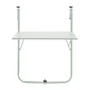 Mesa de Balcón Plegable de Acero - 60 x 78 x 86-101 cm - Verde