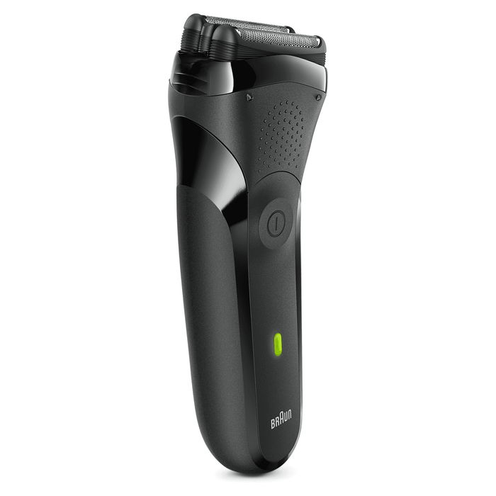 Braun Series 3 301s Máquina de Afeitar Eléctrica con Recortadora, 2 SensoFoil, Negro, Lavable, A Prueba de Agua, Batería Recargable