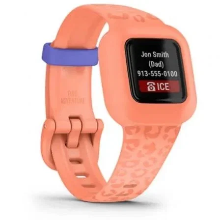 Pulsera Smartband Garmin Vívofit jr. 3/ Peach Leopard