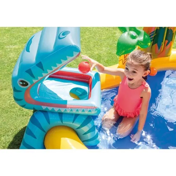 INTEX Piscina Inflable para Niños Dinosaurio Acuático 249 x 191 x 109 cm
