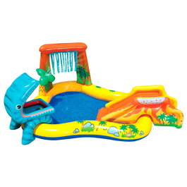 Intex Centro de Juegos Hinchable Dinosaurio con Tobogán y Piscina