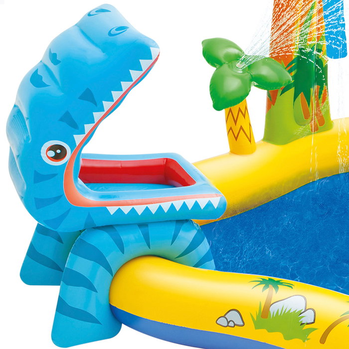 Intex Centro de Juegos Hinchable Dinosaurio con Tobogán y Piscina