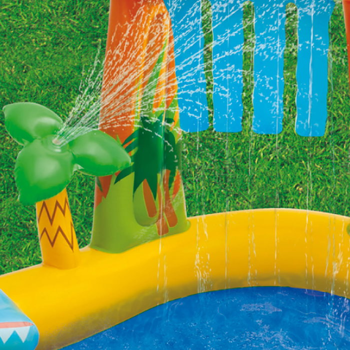 Intex Centro de Juegos Hinchable Dinosaurio con Tobogán y Piscina