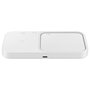 Samsung Cargador Inalámbrico Duo EP-P5400 Blanco | Carga Rápida 15W para Smartphone y Reloj Galaxy y iPhone