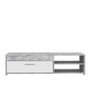 Aucune PILVI Mueble de televisión moderno - Hormigón blanco y gris claro